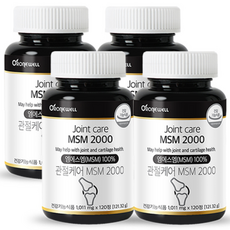 ROnIEWELL MSM 2000保健錠, 120顆, 4罐