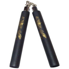 힐링스포츠기획/ 스폰지 쌍절곤 (흑 용무늬) (A-5) 체육용품 스포츠용품 호신용, 1개