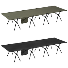 캠프맨 경량 야전침대 와이드 코트 75cm 백패킹 고하중 조립식, 와이드코트75-카키