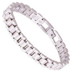 Minati CZ70 鍺金屬手鍊白金+尺寸器調整組, 1套