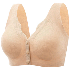 앨라모 임산부 앞단추 노와이어 심리스 레이스 수유 브라