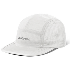 온브레이크 러닝모자 숏캡 숏챙모자 나일론 트레일 런닝 마라톤 캡, 1개, 화이트