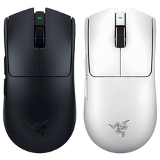Razer 雷蛇 Viper V4 Pro 毒蝰 無線滑鼠 黑 四代光學按鍵軸 全光學感測器 輕量滑鼠 遊戲滑鼠 電競滑鼠, 黑色, 主商品+黑色素面鼠墊