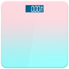 세카이젠 가정용 디지털 체중계, 핑크+블루, 핑크+블루