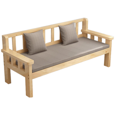 투윅스 원목 긴의자 벤치 의자 등받이 쿠션포함 2인 3인 4인 우드 나무 인테리어 거실 소파 쇼파, 120cm, 쿠션 포함, 월넛(니스칠)