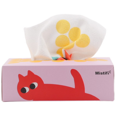 미스티파이 뽑아쓰는 고흡수 플리컷 극세사 다용도 항균 행주 티슈형 20매 <캣츠>, 1개, 20개입