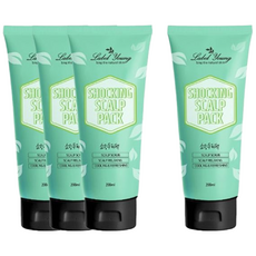라벨영 쇼킹두피팩 일반린스/컨디셔너, 200ml, 4개