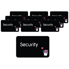 도어락 출입 태그 직접등록 RFID 스티커 메탈 태그, 10개, 스티커 메탈 태그B 10개 (No.100T)