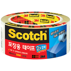 3M 2배강한 스카치테이프 3615 50mmX50M 1롤 투명, 1개