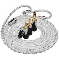 ivipQ-37 크리스탈 커스텀케이블 3.5mm 4.4mm 모듈러 플러그 이어폰 케이블, 2핀