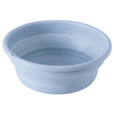 多用途折疊臉盆 M號 29cm, 藍色, 1個