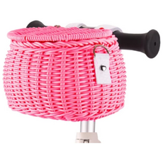 락모터스 자전거 킥보드 다용도 라탄바구니 바스켓 클래식 피크닉 보관함 크로스바, 1개, 핑크