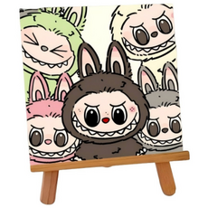 DEEPSUN 라부부 그리기 DIY PAINTING 세트, M468, 20cm×20cm, 1개