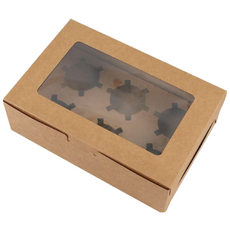 투명창 머핀 상자 컵케이크 타르트 (20P), T-브라운 6구(20P), 1개