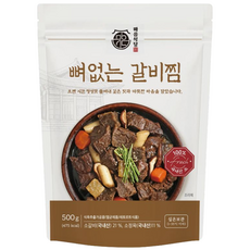 마음식당 국내산 뼈없는 갈비찜 (실온), 1개, 500g