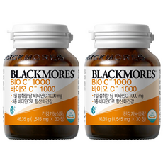 블랙모어스 비타민C 바이오C 1000 46.35g, 30정, 2개