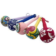 한방찜질봉 어깨안마 두드림봉 쑥봉 허리통증완화 지압도구, 레드, 1개