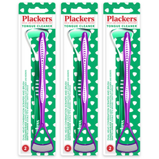 plackers 派樂絲 舌苔清潔器 2入, 3套