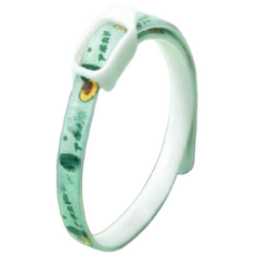 제니스마켓 또지의 반려동물 강아지 고양이 진드기 벼룩 모기 이 해충 방지 목걸이, 중형 초록 아보카도 M 52cm, 1개, 20g