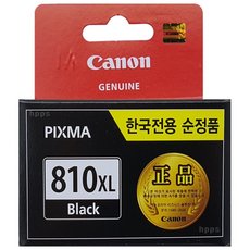 캐논 정품 잉크 PG810 MP287 MP258 MP276 MP237 프린터잉크, PG-810XL(검정), 1개