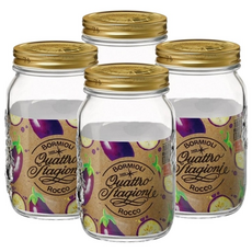 보르미올리 콰트로 밀폐유리병 1000ml 4개