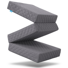 블루몽 3단 접이식 매트리스 국내생산 탄탄한 토퍼 생활방수, 차콜, 7cm, 멀티싱글(MS) 75x200cm