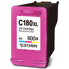 잉크다파라 삼성 호환잉크 INK-M180 C180 XL, 1개, 컬러/특대용량
