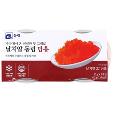 퀸즈몰_동림 날치알 레드 담홍, 2개, 100g