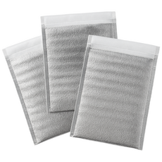 스트록스 접착테이프 부착형 직사각형 3mm 은박 보냉팩 보온팩, 50개, 은색