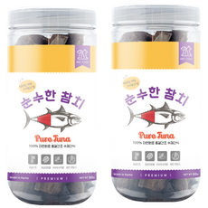 순수한 동결건조간식, 참치, 80g, 2개