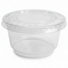 키친코디 컵과일용기 7oz 평뚜껑 92파이 일회용 투명컵 샐러드 떡포장 용기, 1세트, 100개