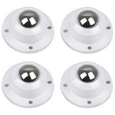 데이더봄 무타공 부착형 이동식 가구 바퀴, 4개, 화이트