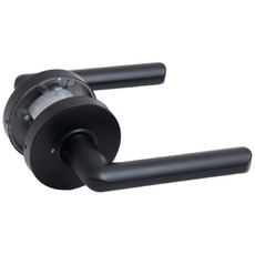 100% 국산 항균 도체 플러스 녹 변색없는 방문손잡이 레버 도어락 시공편리, 1개, 무광블랙