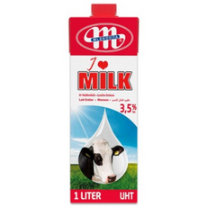 믈레코비타 멸균우유, 1L, 2개