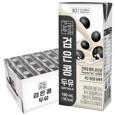 건국 검은콩 두유, 190ml, 24개