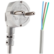 삼정 전원케이블 파워코드 탈피 전원선 3C 코드선 3구 회색, 1.5m, 1개