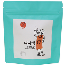 다시백 소형 50매 차거름망 티필터 멸치 다시마, 소(S), 50개입, 1세트