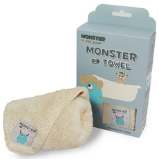 CHOCOPET house Monster 寵物毛巾, 米色, 1個