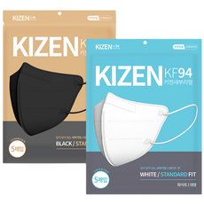 키젠 새부리형 KF94 마스크 대형 100매, 5개입, 20개, 화이트
