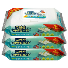 epata KIeen up 檸檬酸小蘇打清潔濕拖巾 L號 20入, 3包