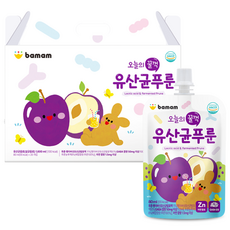 바맘 오늘의 꿀꺽 유산균 아기 어린이 푸룬주스 80ml 20포, 20개