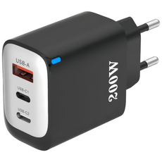 200W 초고속멀티충전기3포트 USB+2PD type-c, 1개, 블랙