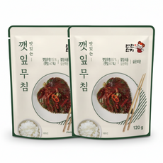 [반찬단지플러스] 반찬단지 매콤달콤 깻잎무침, 2개, 120g