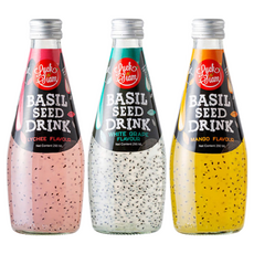 에스제이서진 럭시암 바질시드 플레이버 3종 (리치+백포도+망고) 290ml x 24ea, 1세트
