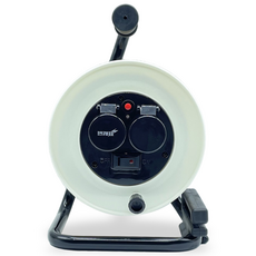 번개표 캠핑 케이블 릴 아이보리 일반형 PSR-K2M, 20m, 혼합색상, 1개