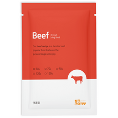 씽크라이크펫 강아지화식 자연식 사료 샘플 골라담기, 1개, 50g, 소