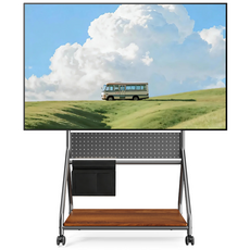 Bornoon 이동식 TV 거치대 32-75인치 수납 거실용, 1개, YSTC-13B-1 1개, YSTC-13B-1