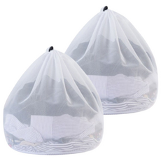 촘촘한 메쉬 이불 빨래망 특대형 침구 커튼 세탁망 80 x 90 cm, 2개, 화이트