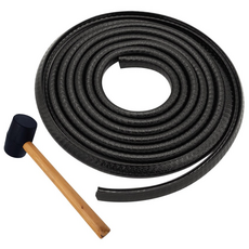 자동차몰딩 엣지 (망치포함) 스탠재질 고무 카풍차단 도어가드 트렁크 본넷, 1개, 블랙