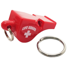 LIFE GUARD 라이프가드 휘슬 랜야드 스텐링포함 젖어도 소리나는 고음 폭스 휘슬 호루라기, 1개